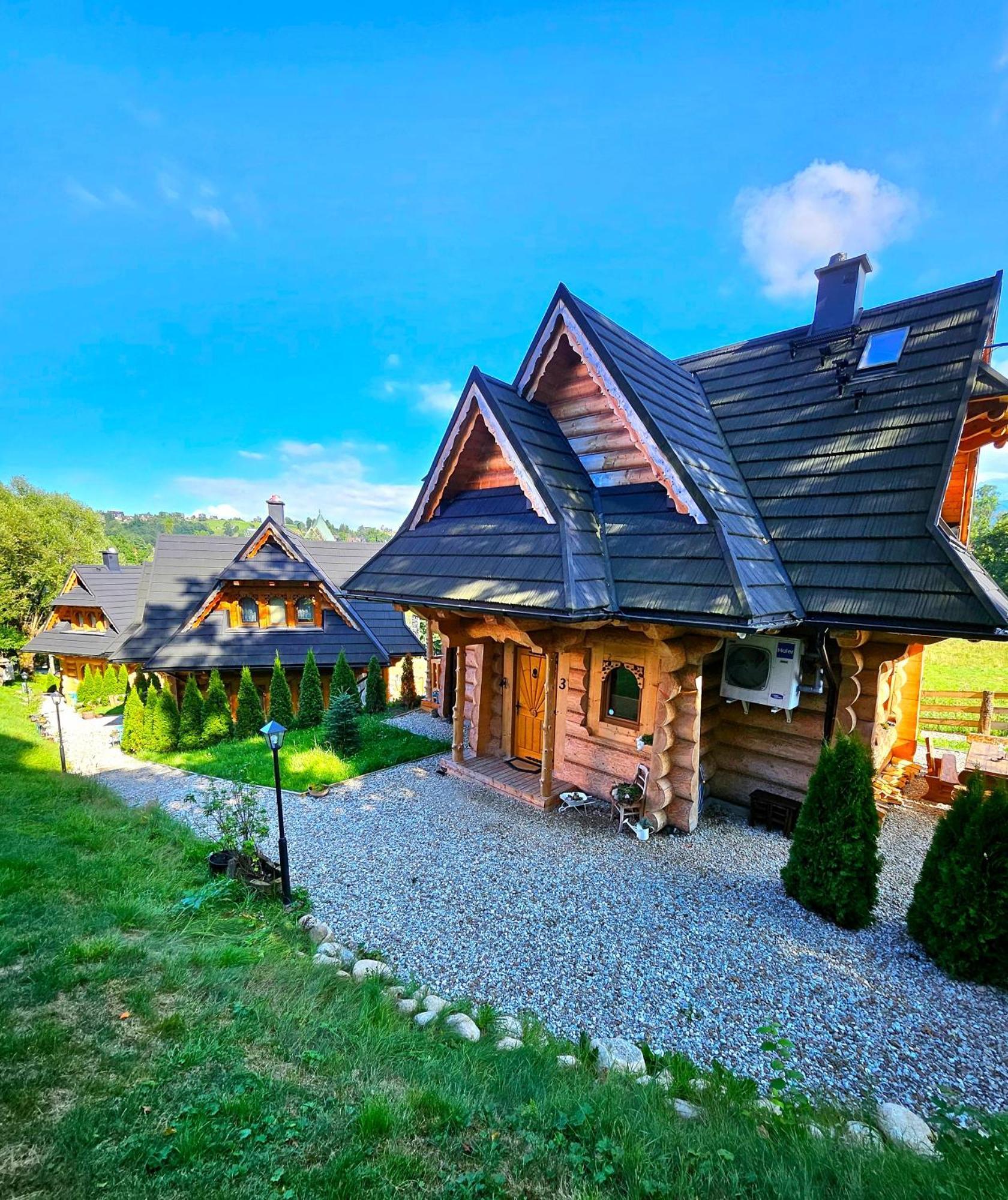 Goralska Chatka 3 Highland Cottage - Jacuzzi, Sauna, Split Ac, Private Parking, Mountains View ザコパネ エクステリア 写真