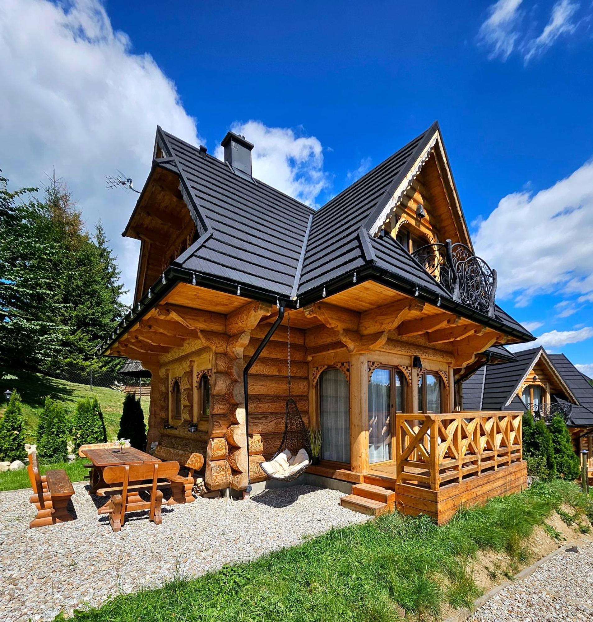 Goralska Chatka 3 Highland Cottage - Jacuzzi, Sauna, Split Ac, Private Parking, Mountains View ザコパネ エクステリア 写真