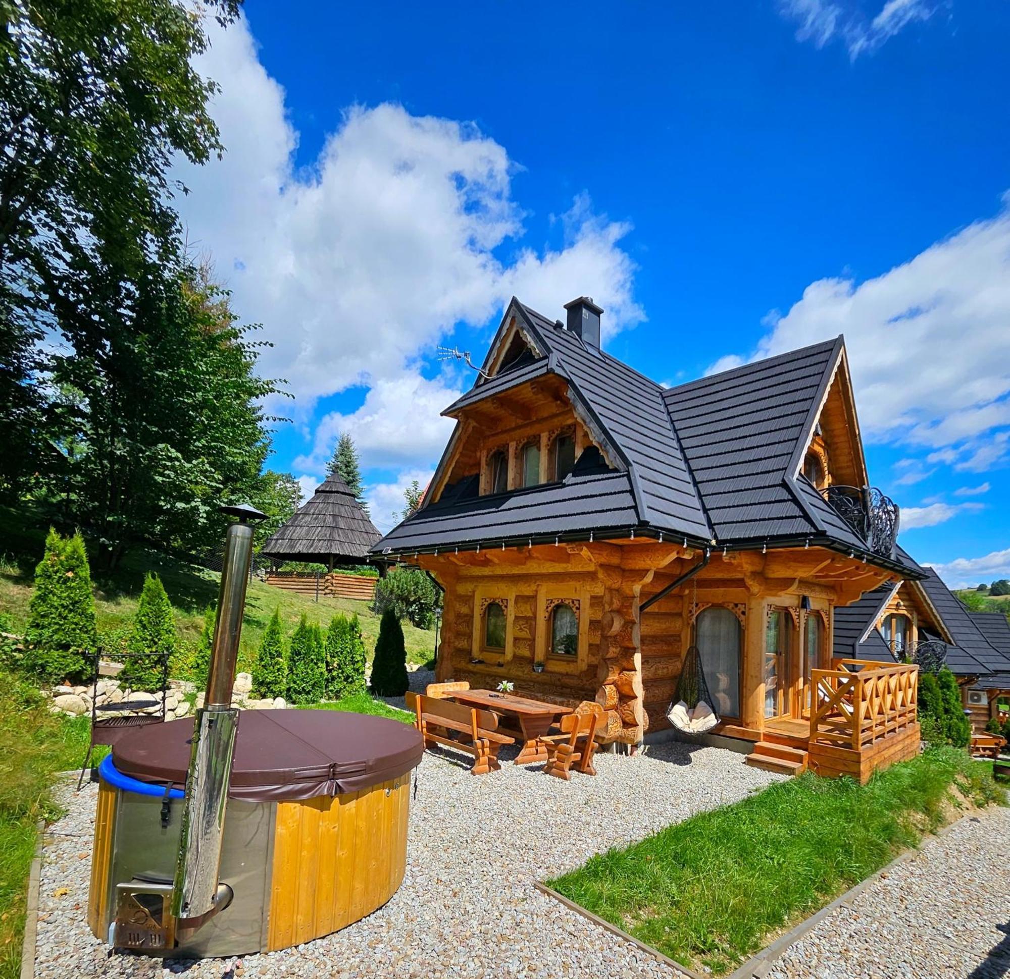Goralska Chatka 3 Highland Cottage - Jacuzzi, Sauna, Split Ac, Private Parking, Mountains View ザコパネ エクステリア 写真