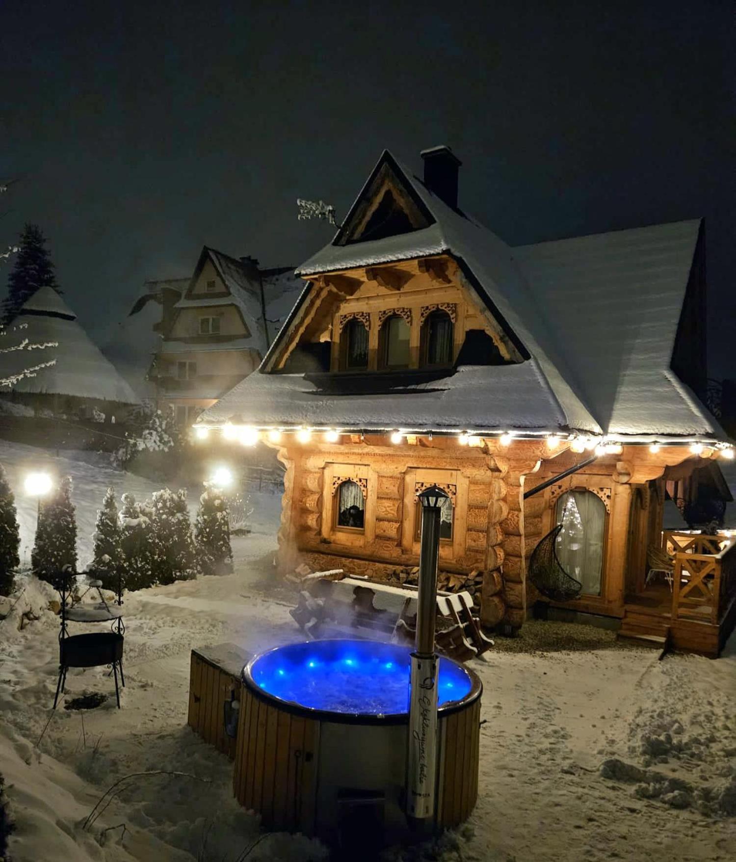 Goralska Chatka 3 Highland Cottage - Jacuzzi, Sauna, Split Ac, Private Parking, Mountains View ザコパネ エクステリア 写真